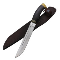 Нож Пластунский, сталь 95Х18, граб, латунь Нож Пластунский, сталь 95Х18, граб, латунь