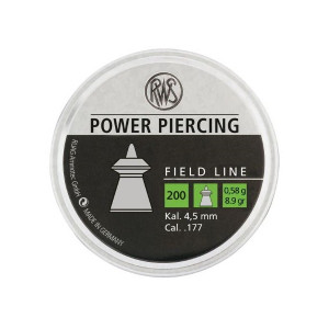 Пули RWS Power Piercing 4,5 мм, 0,58 грамм, 200 штук